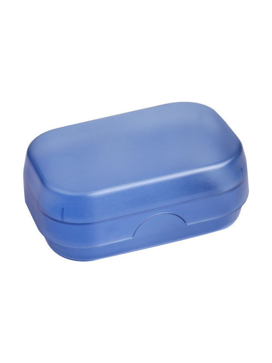 Plastic Soap Dish Countertop Blue