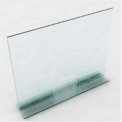 Protective for Counter Top Office Plexiglass Separator / Divider 100x80cm TPRF-100