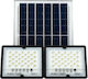 Factory Waterproof Solar LED Floodlight 300W Cold White 6500K with Remote Control IP67