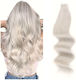 Remy Hair Αυτοκόλλητο Extension με Φυσική Τρίχα Ρεμί σε Σκούρο Γκρι Χρώμα 55cm 4τμχ