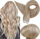 Remy Hair Αυτοκόλλητο Extension με Φυσική Τρίχα Ρεμί σε Ξανθό Πλατινέ Χρώμα 18 55cm No 18 22 60 4τμχ