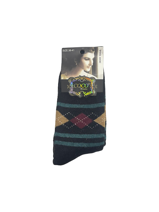 Coco&Hana Damen Socken Schwarz 1Pack