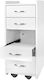 Hair Salon Maintenance Cart with 4 Drawers 33x35x82cm