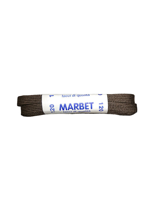 Marbet Κορδόνια Παπουτσιών Καφέ 2τμχ 120cm