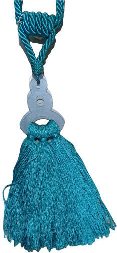Fabric Curtain Tie-Back Magnetic Blue