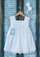 Mak Alb Set de Haine de Botez cu Accesorii pentru păr & Rochie din Dantelă 2buc