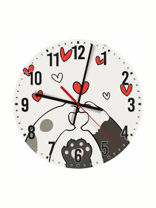 Koupakoupa Kids Wooden Wall Clock 30cm