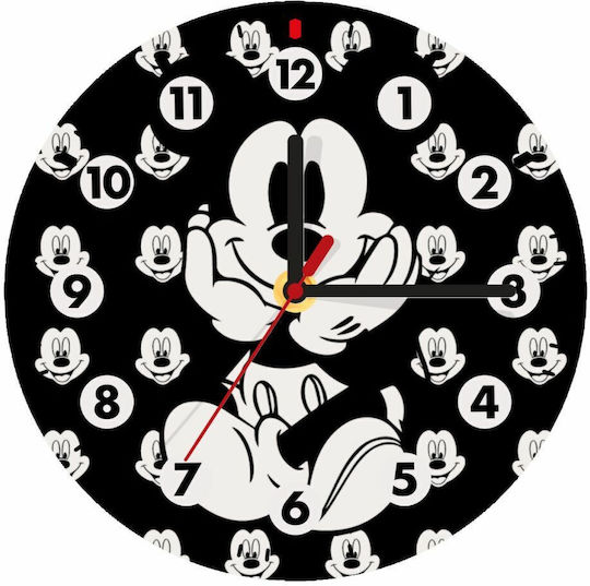 Koupakoupa Kids Wooden Wall Clock Mickey 19cm