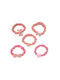 Kids Hair Ties Set Pink 5pcs FQ963-4