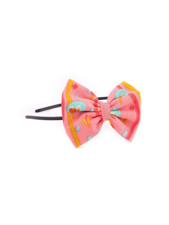 Mom & Dad Pink Kids Headband with Bow