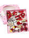 Set of Kids Hair Clips with Hair Clip / Rubber Band in Red Color 15pcs