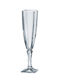 Novaker Champagne Glasses for Wedding made of Crystal Ecru 2pcs