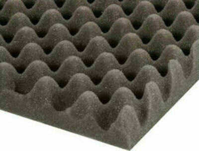Sound Absorbing Sheet (1pcs) in Design Eggcup 100cm x 100cm x 15mm in Gray Color