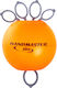 Handmaster Plus Power Greifer Ring Für Finger- und Handtraining Orange Mit Hartem Widerstand