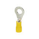 Orno Insulated Ring Terminal Yellow 10pcs