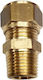 Male Pipe Niple Fittings Copper 15mm 82111