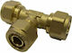 Pipe Tee Brass 18mm 64084