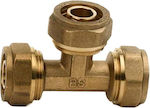 Pipe Tee Brass 82091