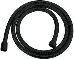 Inox Shower Hose Black Superflex 150cm (1/2")