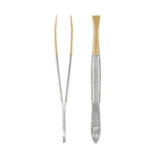 Titania Τσιμπιδάκι Φρυδιών με Ίσια Μύτη Tweezers Χρυσό