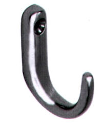 Inox Hanger Kitchen Hook with Screw Silver 02.M8370