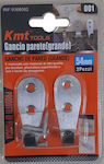 KMT-9368082 Cremăstrașuri cu unghii Metalice Argint 2buc