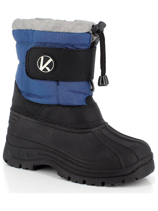 Kimberfeel Kids Snow Boots with Lace Blue