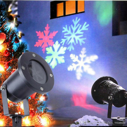 Χριστουγεννιάτικος Προβολέας Laser LED Ρεύματος IP44 Εξωτερικού Χώρου