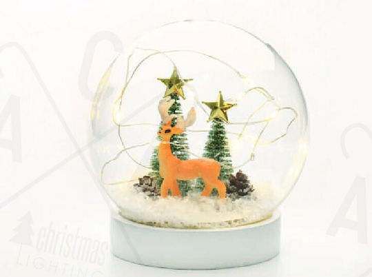 Christmas Snowball Illuminated with Reindeer
