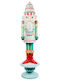 Weihnachts-Nussknacker Mehrfarbig aus Polyresin Höhe 189cm.