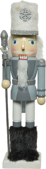 Weihnachts-Nussknacker Gray aus Hölzernes Höhe 38cm.