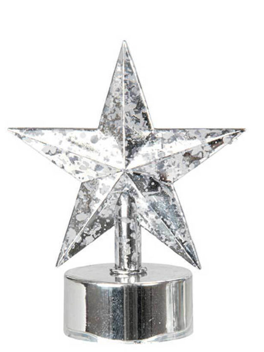 Led Plastic Illuminated Christmas Decorative Desktop Star 7x7x9cm White