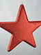 Plastic Christmas Decorative Pendant Star 40x40x40cm Red