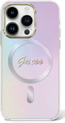 Guess Plastic Back Cover Purple (iPhone 15 Pro)