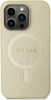 Guess Umschlag Rückseite Kunststoff Gold (iPhone 15 Plus)