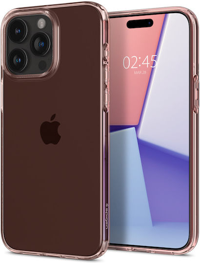 Spigen Crystal Flex Back Cover Σιλικόνης Ροζ (iPhone 15 Pro Max)