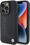 BMW Leather Back Cover Black (iPhone 15 Pro Max)