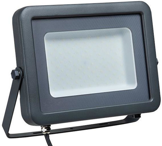 Eurolamp Στεγανός Προβολέας LED 100W Ψυχρό Λευκό 6500K IP66