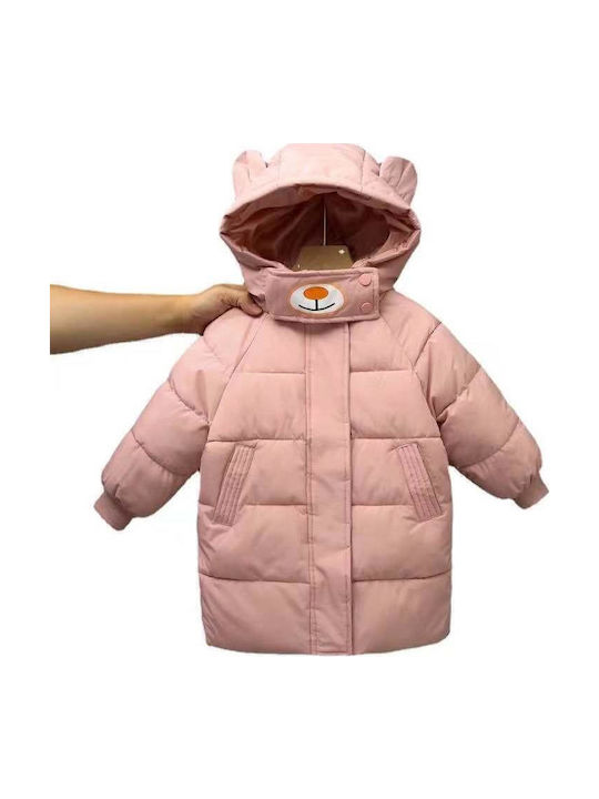Kinderjacken & Winterjacken Kinder Mäntel & Jacken Lang mit Futter Kapuzen- Rosa
