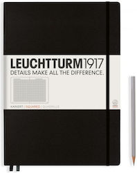 Leuchtturm1917 Caiet Pătrat Negru