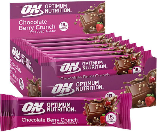 Optimum Nutrition Protein Bar Μπάρες με 18gr Πρωτεΐνης & Γεύση Σοκολάτα 12x55gr