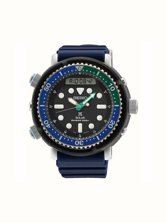 Seiko Prospex Ceas Bărbați Solar Cu Curea Din Cauciuc Albastră