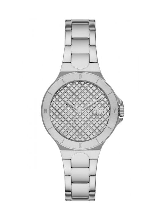 DKNY Chambers Watch with Gray Metal Bracelet