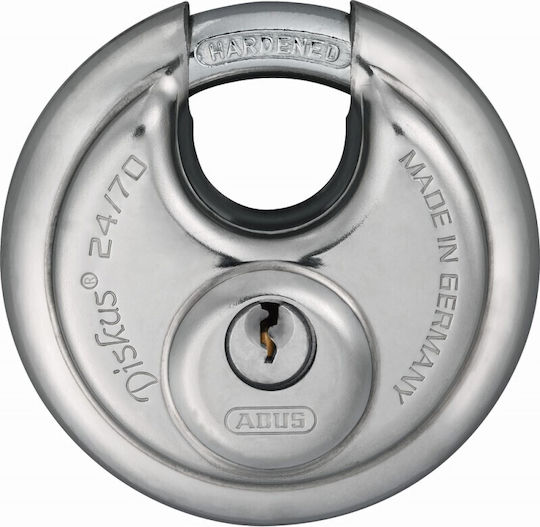 Abus Diskus Ατσάλινο Λουκέτο Δίσκος με Κλειδί 70mm