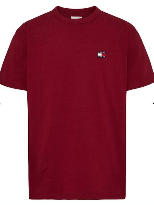 Tommy Hilfiger Ανδρικό T-shirt Κοντομάνικο Μπορντό