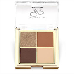 Golden Rose Quattro Eyeshadow Παλέτα με Σκιές Μ...