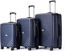 Lavor Комплект куфари за пътуване 3бр Синьо