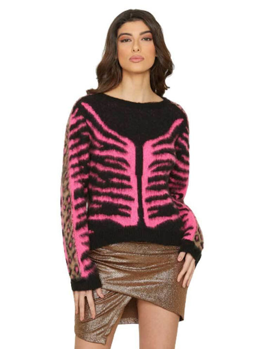 Relish Women's Long Sleeve Sweater Pink