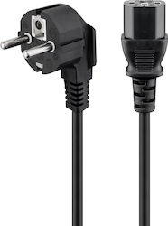 Powertech Schuko - IEC C13 Cable 3m Μαύρο CAB-P031