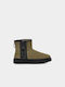 Ugg Australia Classic Mini Leather Women's Ankle Boots Khaki